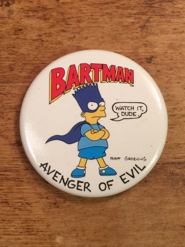 The Simpson's “BARTMAN” Badge シンプソンズ ビンテージ 缶 The Simpson's “BARTMAN” Badge シンプソンズ ビンテージ 缶