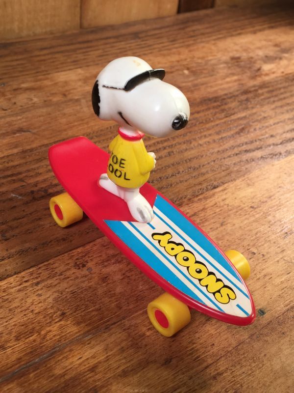 Aviva Snoopy Joe Cool Skateboard Toy スヌーピー ビンテージ スケボー ジョークール アビバ 70 80年代 Stimpy Vintage Collectible Toys スティンピー ビンテージ コレクタブル トイズ