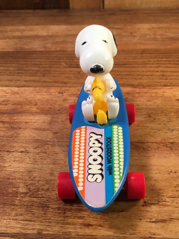 Aviva Snoopy Woodstock Skateboard Figure スヌーピー ビンテージ スケートボード トイ ピーナッツ70 80年代 Stimpy Vintage Collectible Toys スティンピー ビンテージ コレクタブル トイズ