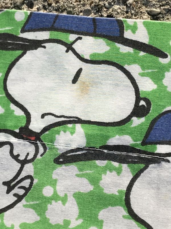 Peanuts Snoopy Baseball Twin Flat Sheet スヌーピー ビンテージ
