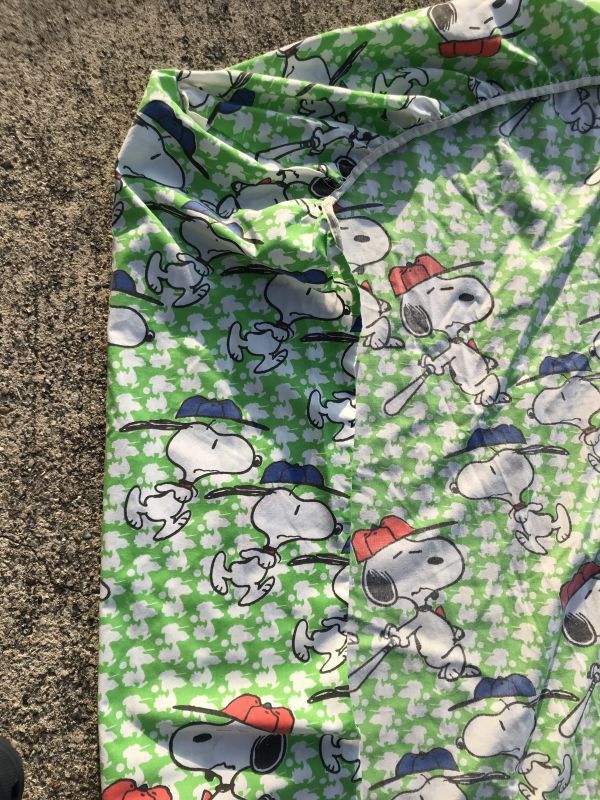 Peanuts Snoopy Baseball Box Sheet スヌーピー ビンテージ ボックスシーツ ベースボール 70年代 Stimpy Vintage Collectible Toys スティンピー ビンテージ コレクタブル トイズ