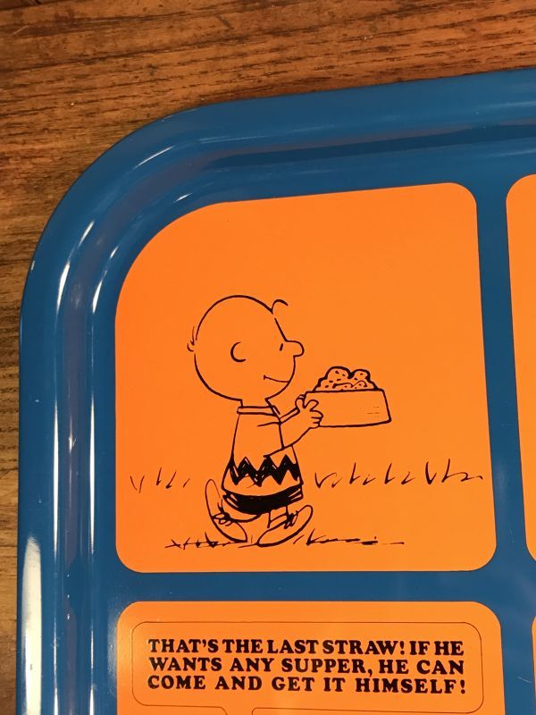 Peanuts Charlie Brown & Snoopy Suppertime Metal Serving Tray 