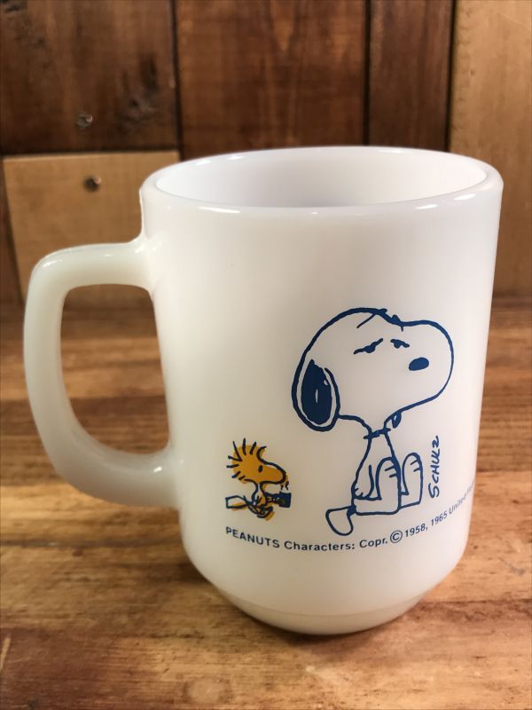 Peanuts Snoopy & Woodstock “Coffee Break!” Fire King Mug