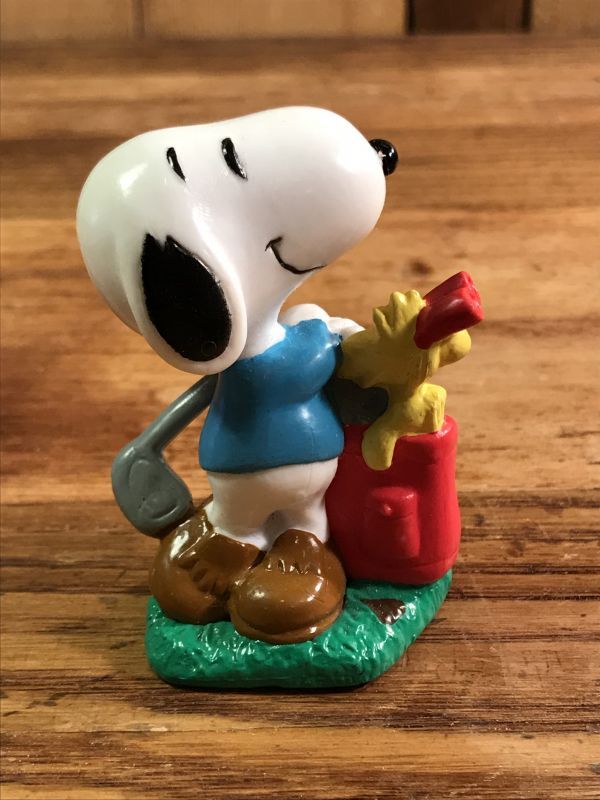 Peanuts Snoopy  Woodstock “Golf” PVC Figure スヌーピー ビンテージ PVCフィギュア ゴルフ 90年代  STIMPY(Vintage Collectible Toys）スティンピー(ビンテージ コレクタブル トイズ）