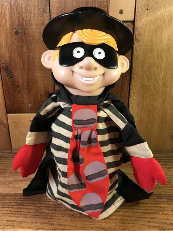 McDonald's Hamburglar Hand Puppet Doll ハンバーグラー ビンテージ