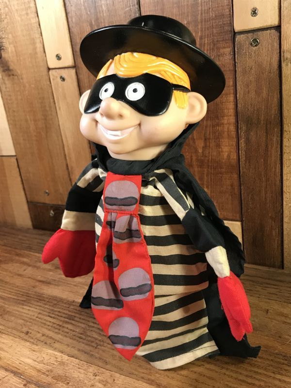 McDonald's Hamburglar Hand Puppet Doll ハンバーグラー ビンテージ