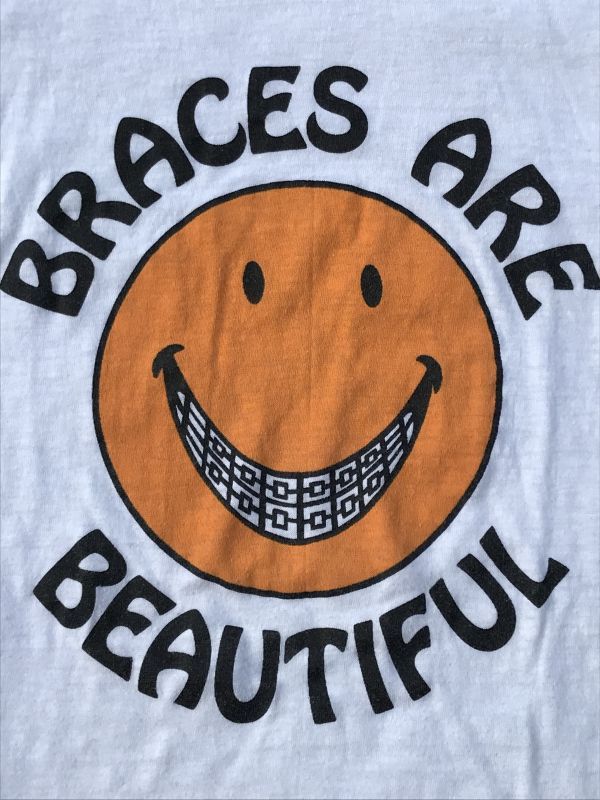 Smile “Braces Are Beautiful” T-Shirt スマイル ビンテージ Tシャツ ...