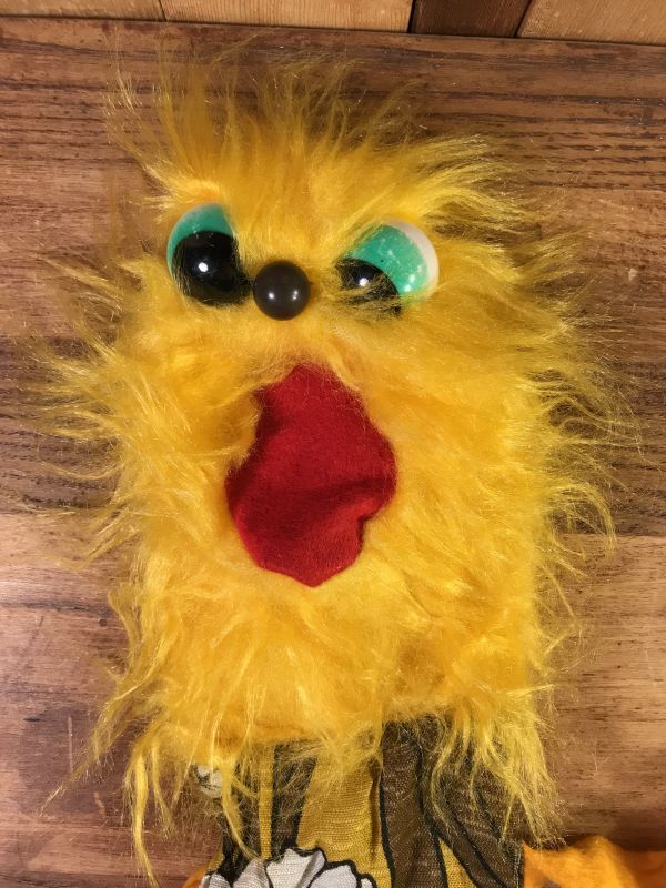 Hippie Flower Monster Hand Puppet Doll モンスター ビンテージ