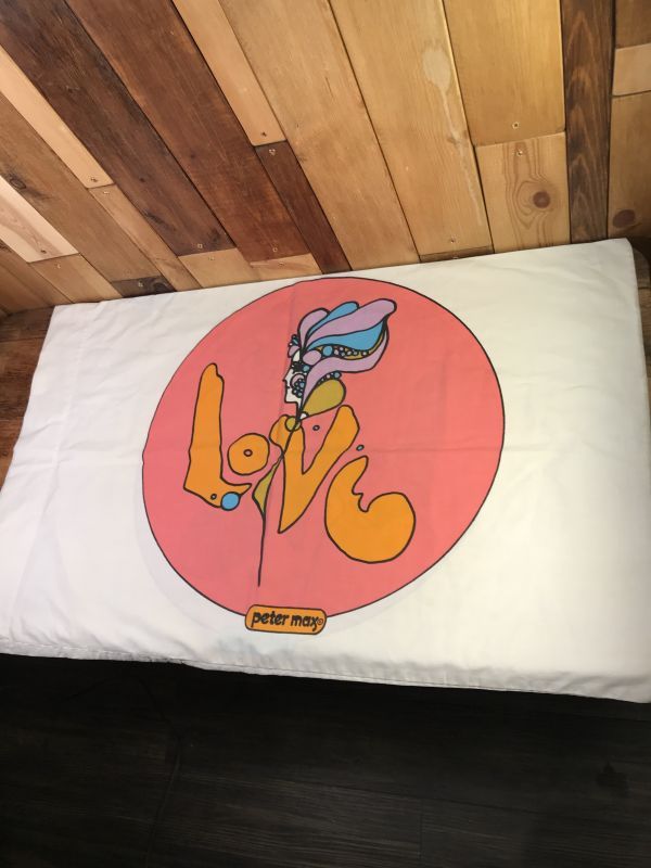 Mohawk Peter Max “Love” Pillow Case　ピーターマックス　ビンテージ　ピローケース　ポップアート　70年代