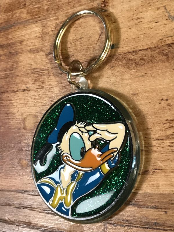 Disney Donald Duck “Glitter” Plastic Keychain ドナルドダック