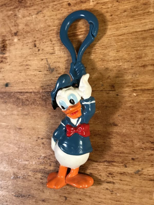 Disney Donald Duck Rubber Keychain ドナルドダック ビンテージ キーホルダー ディズニー 80年代 Stimpy Vintage Collectible Toys スティンピー ビンテージ コレクタブル トイズ