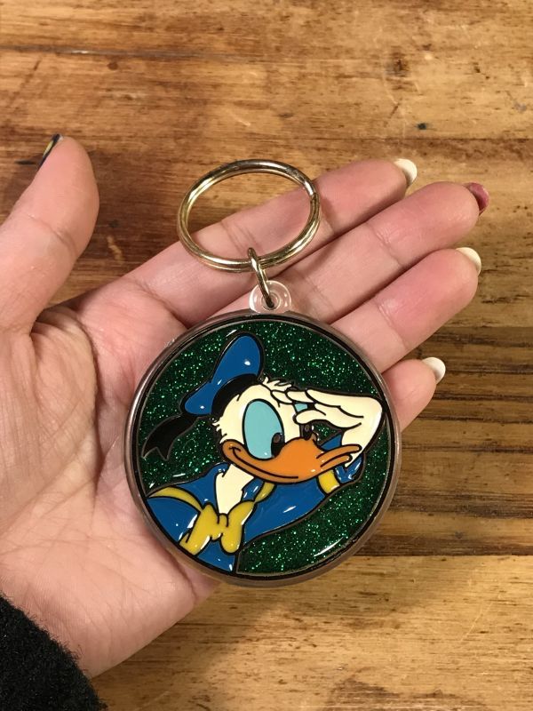 Disney Donald Duck “Glitter” Plastic Keychain ドナルドダック