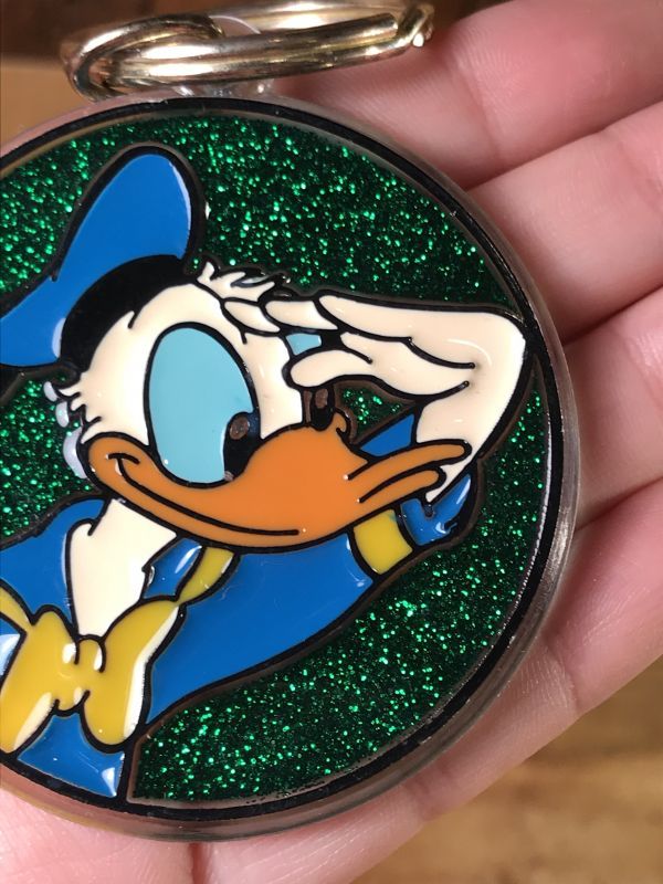 Disney Donald Duck “Glitter” Plastic Keychain ドナルドダック