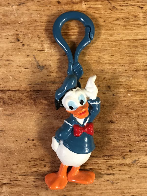Collectible　STIMPY(Vintage　Disney　80年代　Toys）スティンピー(ビンテージ　キーホルダー　ビンテージ　ドナルドダック　Keychain　Rubber　Duck　Donald　トイズ）　ディズニー　コレクタブル