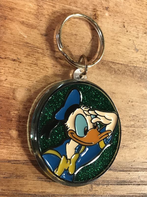 Disney Donald Duck “Glitter” Plastic Keychain ドナルドダック
