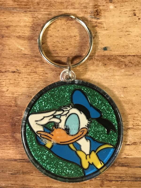 Disney Donald Duck “Glitter” Plastic Keychain ドナルドダック