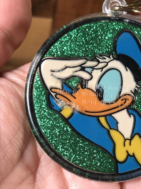 Disney Donald Duck “Glitter” Plastic Keychain ドナルドダック