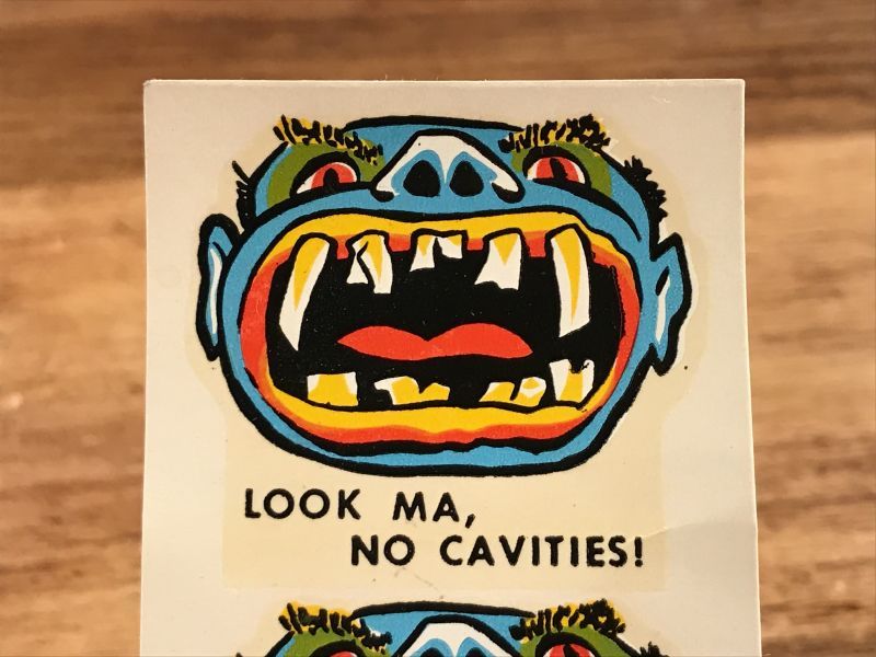 Impko “Look Ma,No Cavities!” Water Slide Decal キャビティーズ