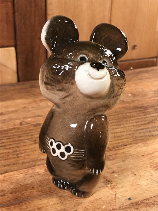 Olympics in Moscow “Misha Bear” Ceramic Doll こぐまのミーシャ 