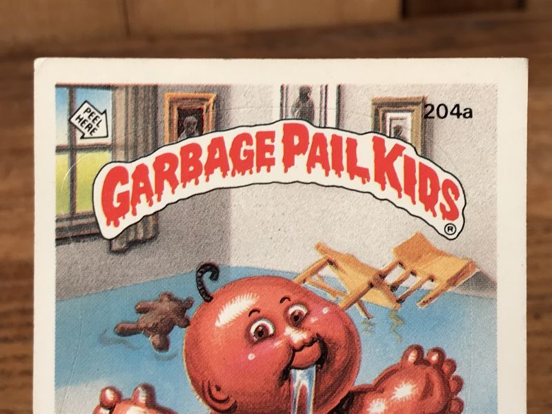Topps Garbage Pail Kids “Jules Drools” Sticker Card 204a