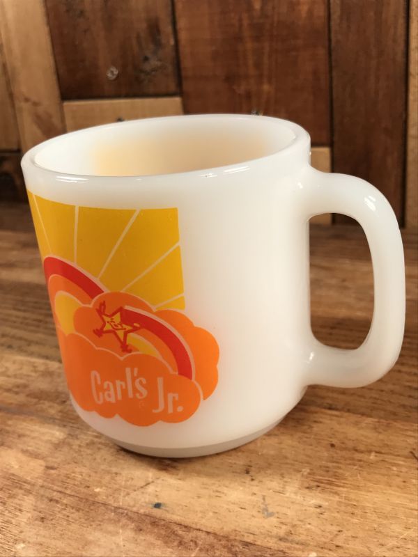 Glasbake “Carl's Jr.” Milk Glass Mug カールスジュニア
