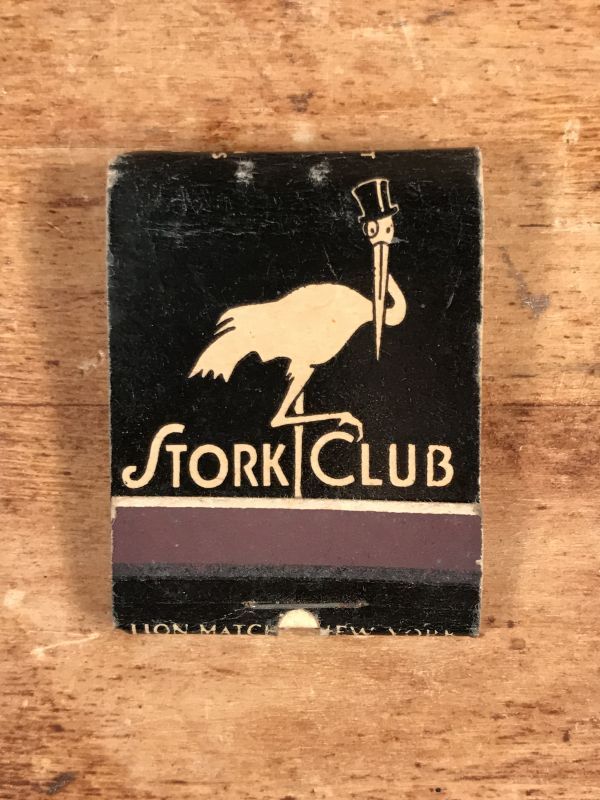 Lion Match New York Nightclub “Stork Club” Matchbook ストーククラブ ビンテージ マッチブック  40〜50年代 - STIMPY(Vintage Collectible Toys）スティンピー(ビンテージ コレクタブル トイズ）