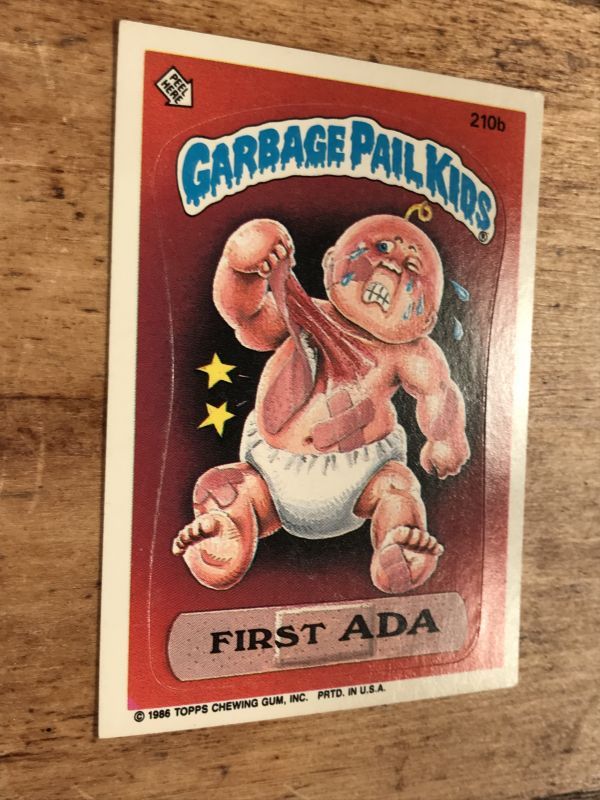 Topps Garbage Pail Kids “First Ada” Sticker Card b