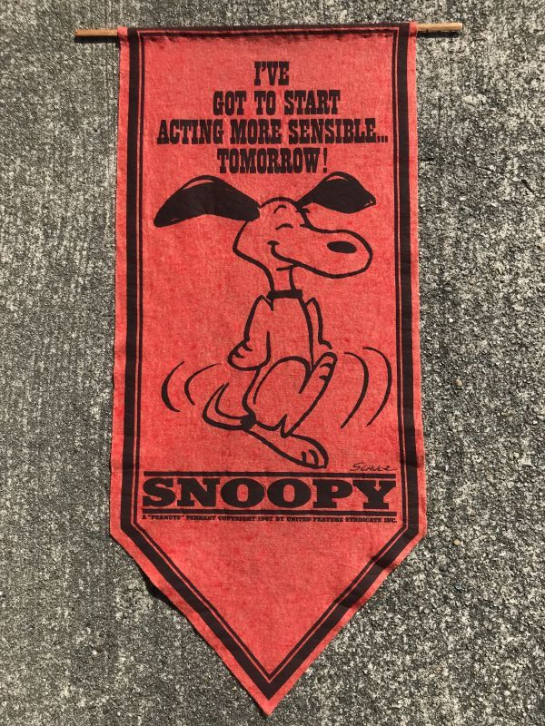Peanuts “Snoopy” Felt Banner スヌーピー ビンテージ フェルトバナー