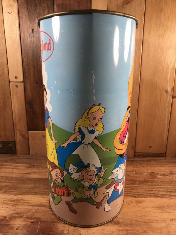 Cheinco Walt Disney World Metal Trash Can ディズニーワールド ビンテージ トラッシュカン ゴミ箱 70年代 Stimpy Vintage Collectible Toys スティンピー ビンテージ コレクタブル トイズ