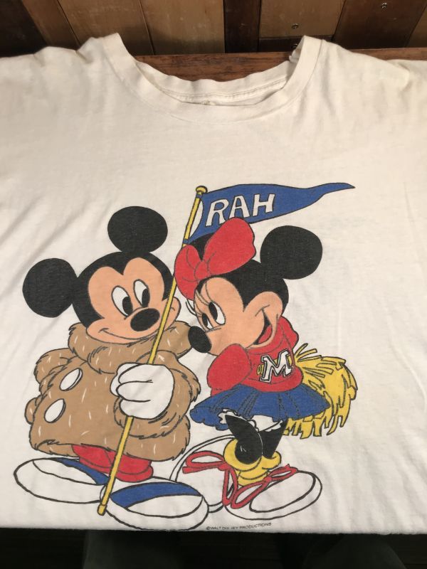 【値下げしました！】vintage Disneyシャツ M ミッキーミニー