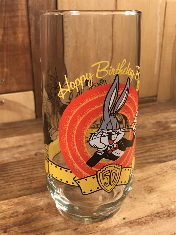 Warner Bros Looney Tunes “Happy Birthday Bugs” Glass ルーニー ...