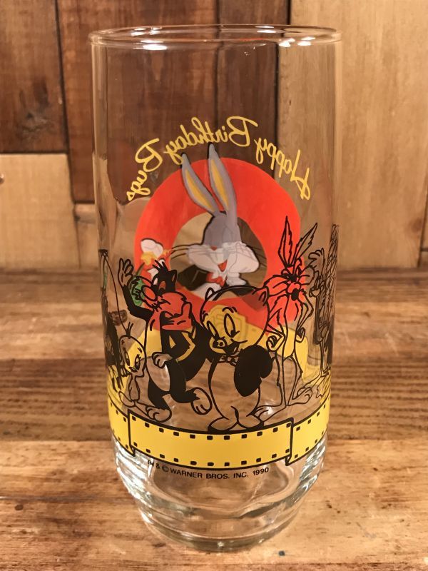 Warner Bros Looney Tunes “Happy Birthday Bugs” Glass ルーニー ...