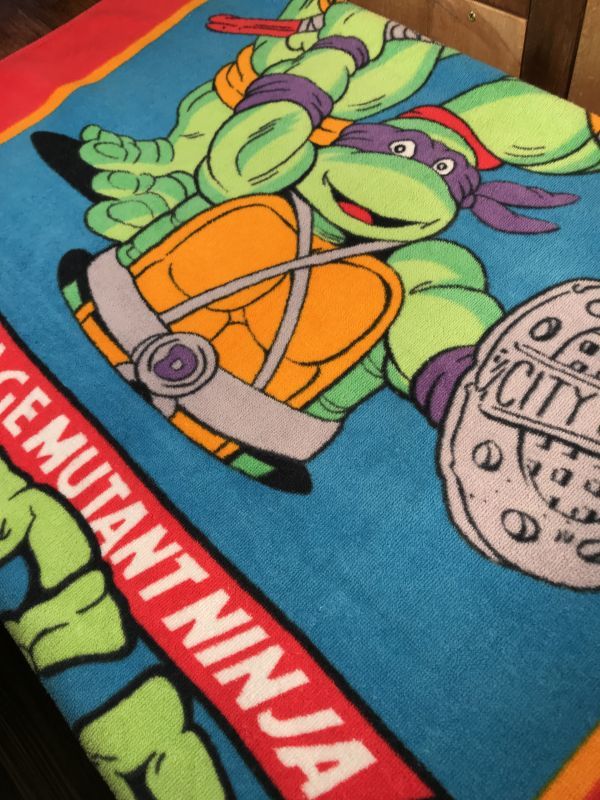 Teenage Mutant Ninja Turtles Beach Towel タートルズ ビンテージ 