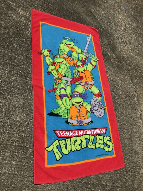 Teenage Mutant Ninja Turtles Beach Towel タートルズ ビンテージ 