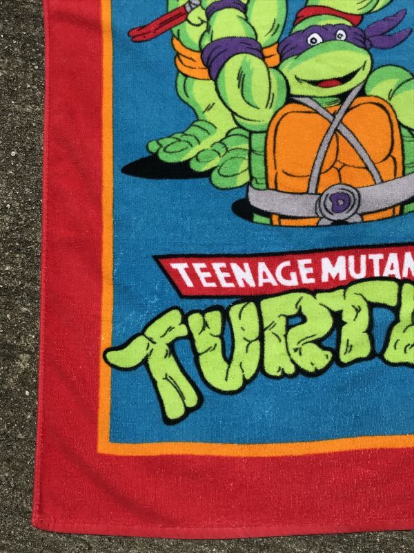 Teenage Mutant Ninja Turtles Beach Towel タートルズ ビンテージ ビーチタオル 90年代 - STIMPY( Vintage Collectible Toys）スティンピー(ビンテージ コレクタブル トイズ）