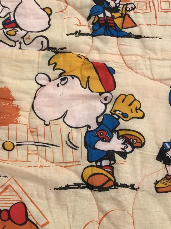 Boys Girls Dog Baseball Sleeping Bag 野球 ビンテージ スリーピングバッグ キャラクター 70年代 Stimpy Vintage Collectible Toys スティンピー ビンテージ コレクタブル トイズ