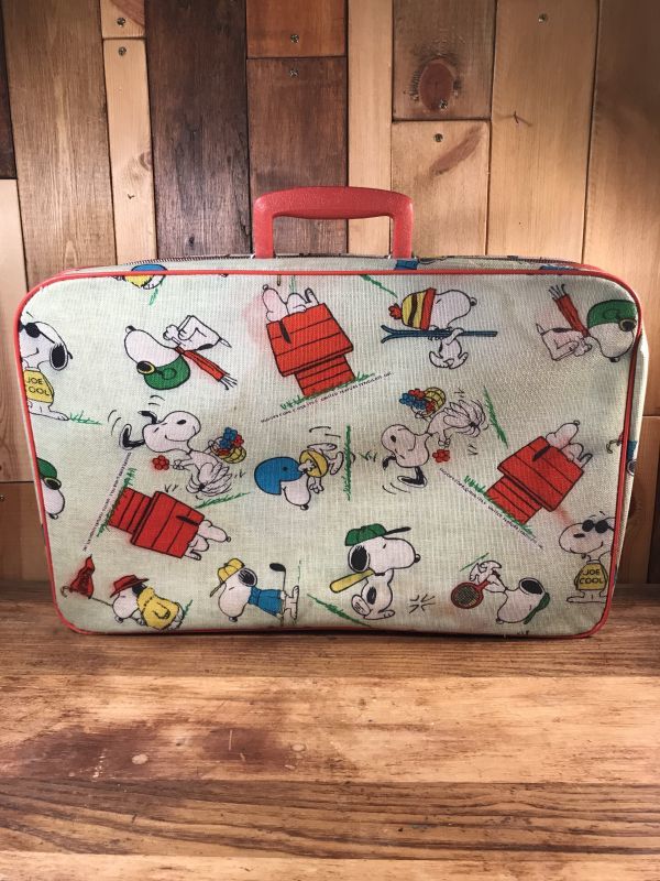 Peanuts Snoopy Suitcase スヌーピー ビンテージ スーツケース 手持ち鞄 70年代 Stimpy Vintage Collectible Toys スティンピー ビンテージ コレクタブル トイズ