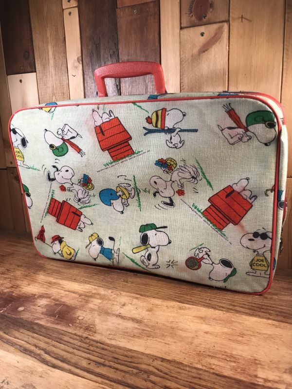 Peanuts Snoopy Suitcase スヌーピー ビンテージ スーツケース 手持ち鞄 70年代 Stimpy Vintage Collectible Toys スティンピー ビンテージ コレクタブル トイズ