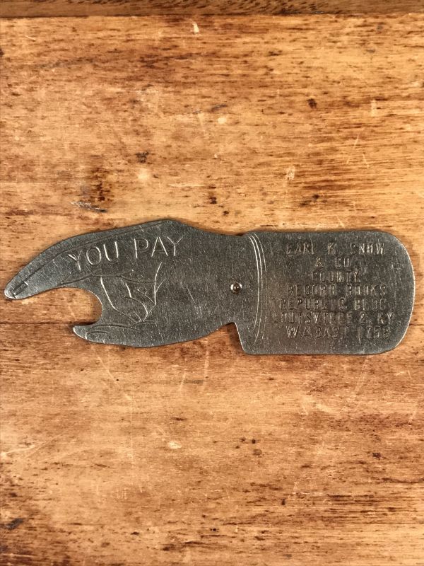 【返品交換不可】 Earl K. Snow & Co. “You Pay” Bottle Opener ユーペイ アクセサリー