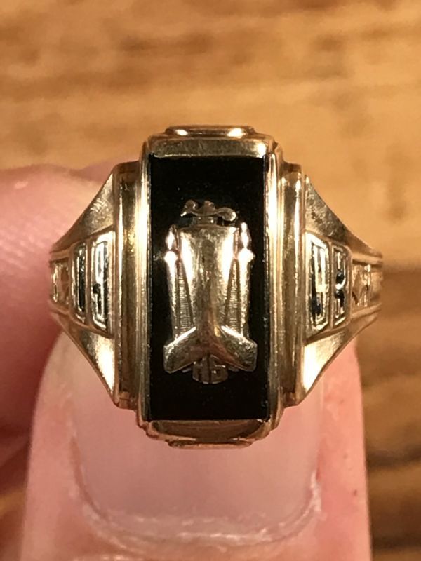 1943 Nowak 10K Gold Class Ring ゴールド ビンテージ カレッジリング