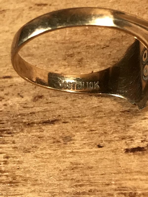 1944 Josten 10K Gold Class Ring ジャスティン ビンテージ