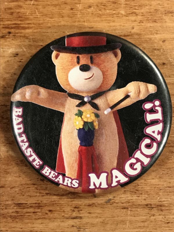 Bad Taste Bears Magical Pin Back バッドテイストベアーズ ビンテージ 缶バッジ 90年代 Stimpy Vintage Collectible Toys スティンピー ビンテージ コレクタブル トイズ