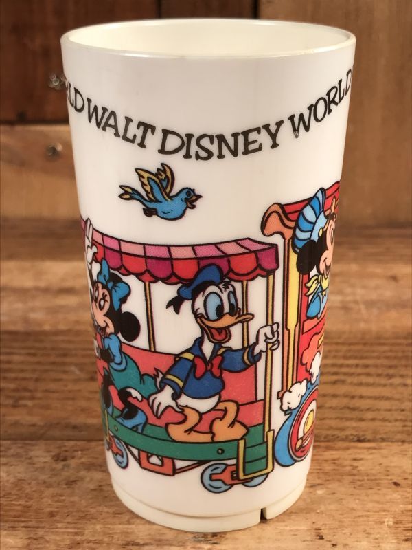 Disney World Plastic Tumbler ディズニーワールド ビンテージ プラスチックカップ ミッキーマウス 70年代 Stimpy Vintage Collectible Toys スティンピー ビンテージ コレクタブル トイズ