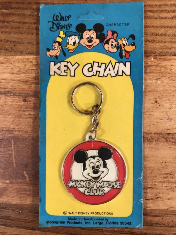 Monogram Disney Mickey Mouse Club Key Chain ミッキーマウスクラブ ビンテージ キーホルダー ディズニー  70年代 - STIMPY(Vintage Collectible Toys）スティンピー(ビンテージ コレクタブル トイズ）