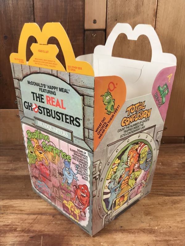 McDonald's “The Real Ghostbusters” Happy Meal Box マクドナルド ビンテージ ハッピーミールボックス  ミールトイ 80年代 STIMPY(Vintage Collectible Toys）スティンピー(ビンテージ コレクタブル トイズ）