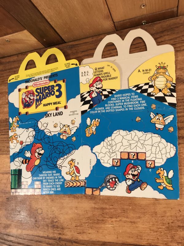 McDonald's “Super Mario Bros. 3” Happy Meal Box マクドナルド