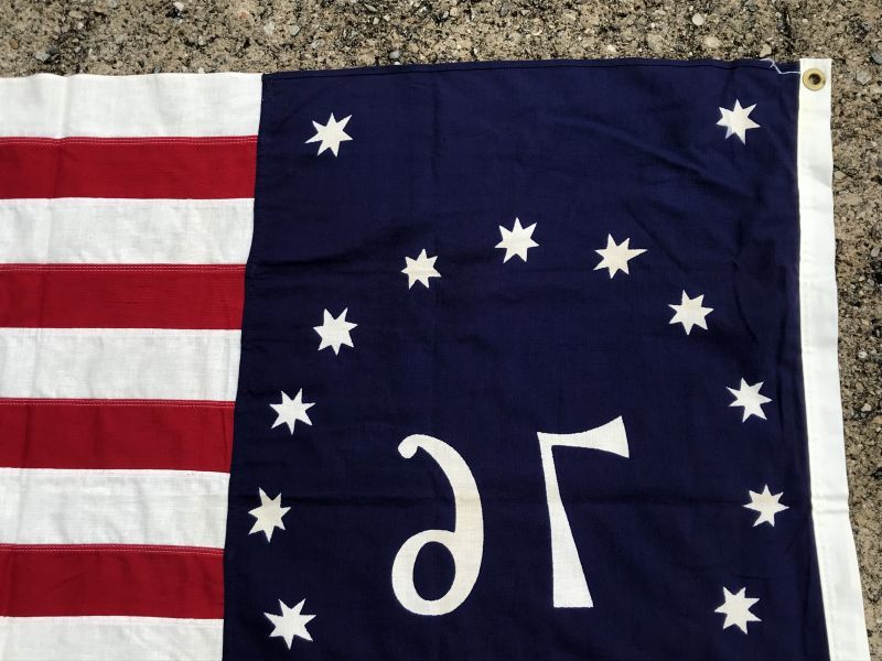 76” Bicentennial 13 Star American Cotton Flag ベニントンフラッグ 