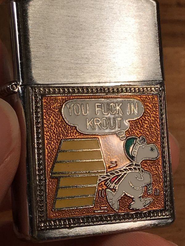 Reliance Snoopy “You Fuck In Krout” Lighter スヌーピー ビンテージ
