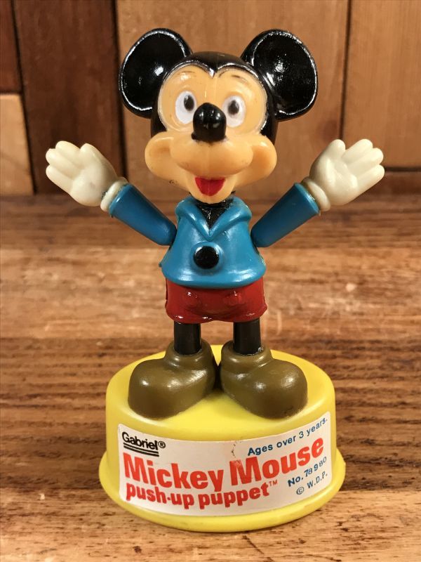 Disney Mickey Mouse Push Up Puppet ミッキーマウス ビンテージ プッシュアップパペット 70年代 Stimpy Vintage Collectible Toys スティンピー ビンテージ コレクタブル トイズ