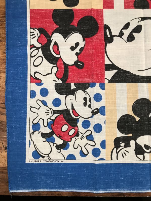 Disney “Mickey Mouse” Bandana ミッキーマウス ビンテージ バンダナ